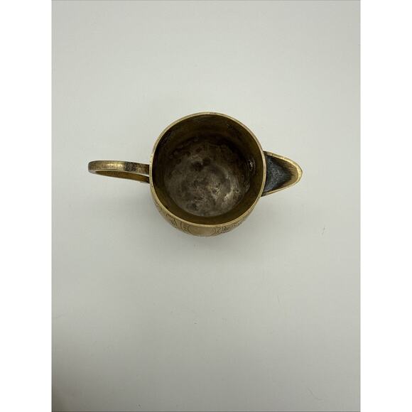 Brass Tea Pot Vintage Brass Tea Kettle Set Teapot India Cooking & Serving - Picture 10 of 12